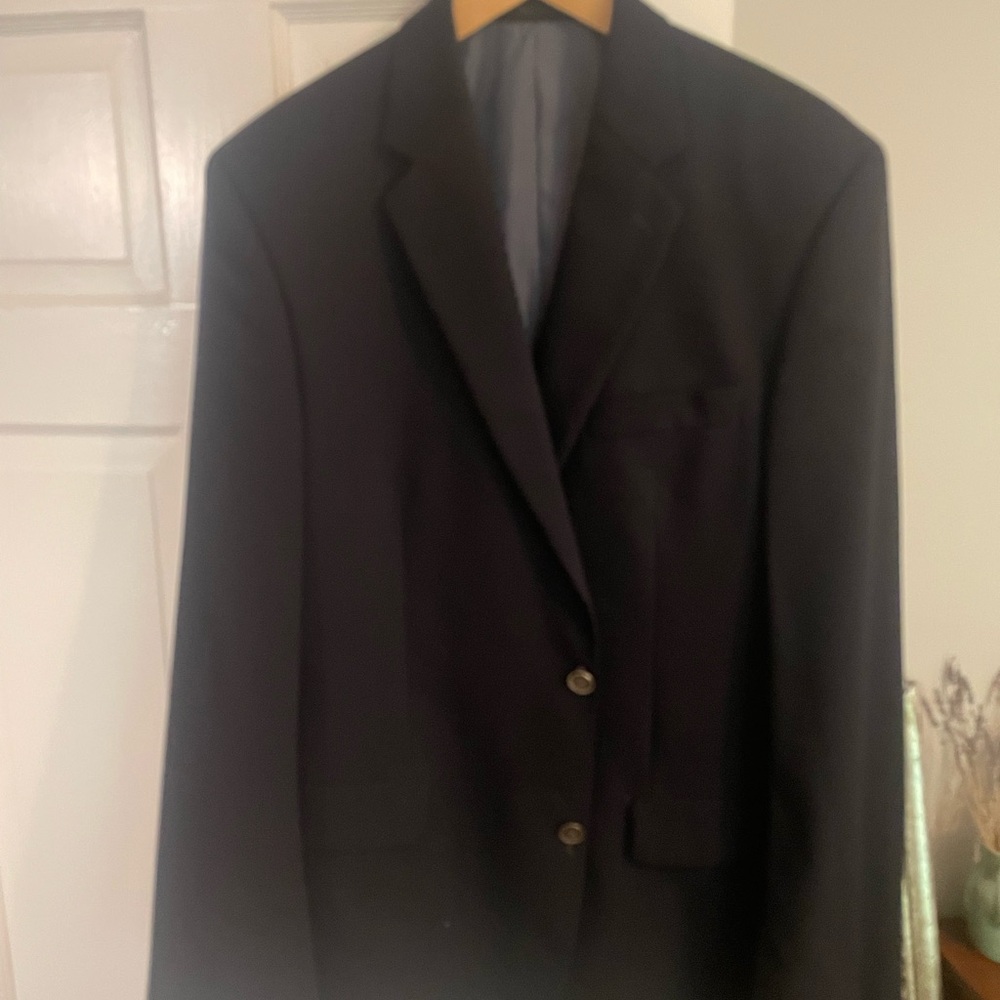 Calvin Klein Black Sport Coat Blazer Classic Tailoring - Picture 2 of 5